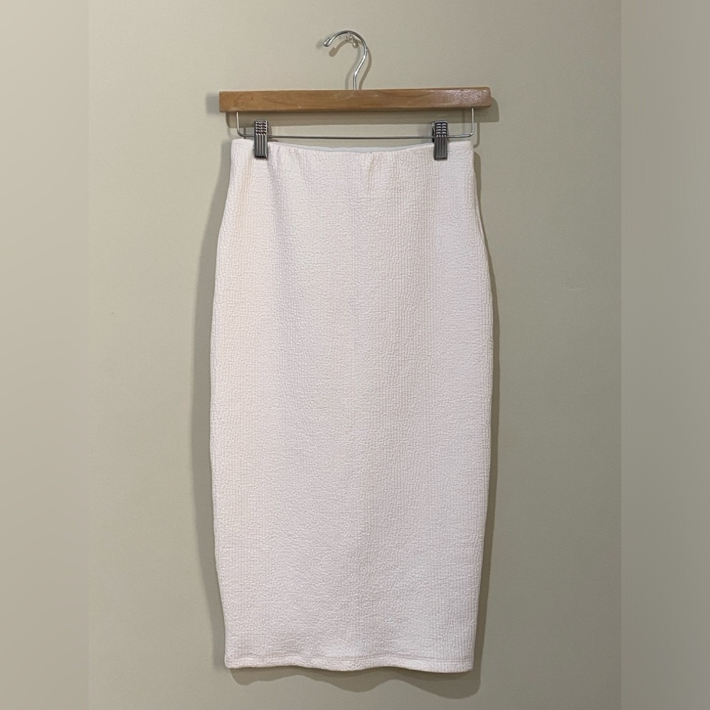Urban Outfitters Texturized Pink Midi Skirt